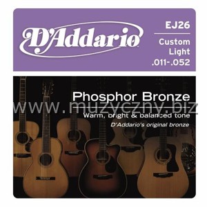 D'ADDARIO EJ26 - Struny do akustyka (11-52)